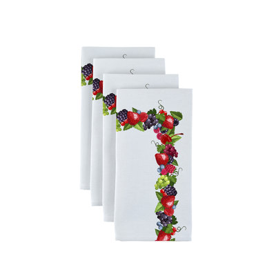 Yuliana Polyester Floral Square Napkin