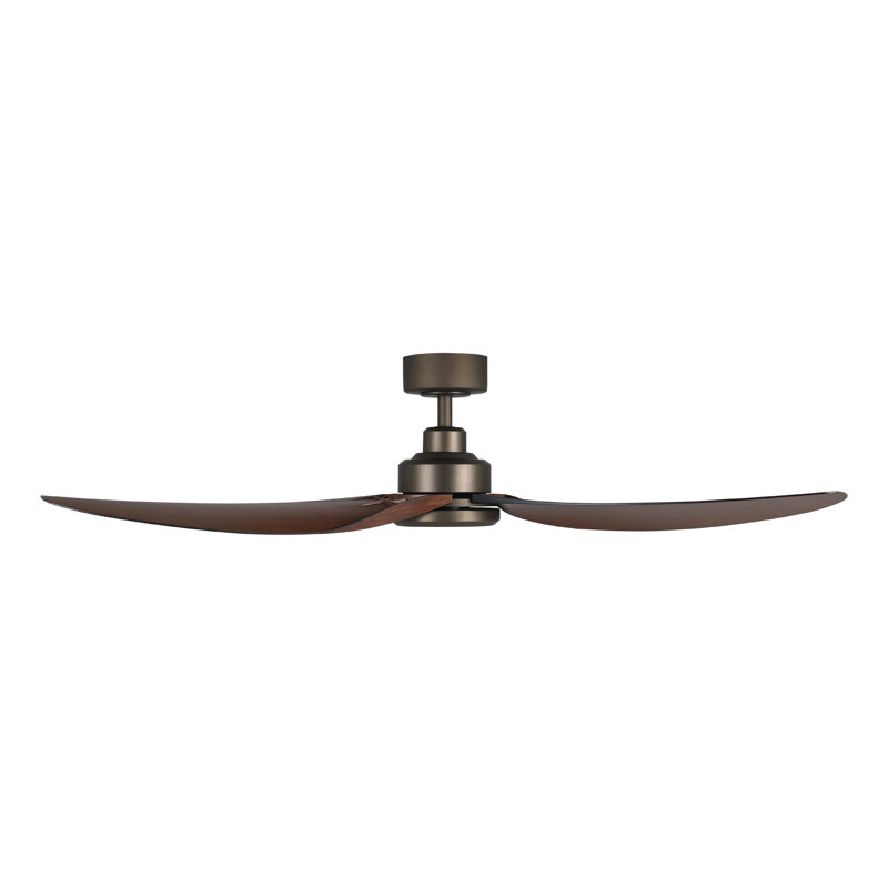 Cutshall 56 inch Ceiling Fan, Dark Brown Wood/Oil Rubbed Bronze