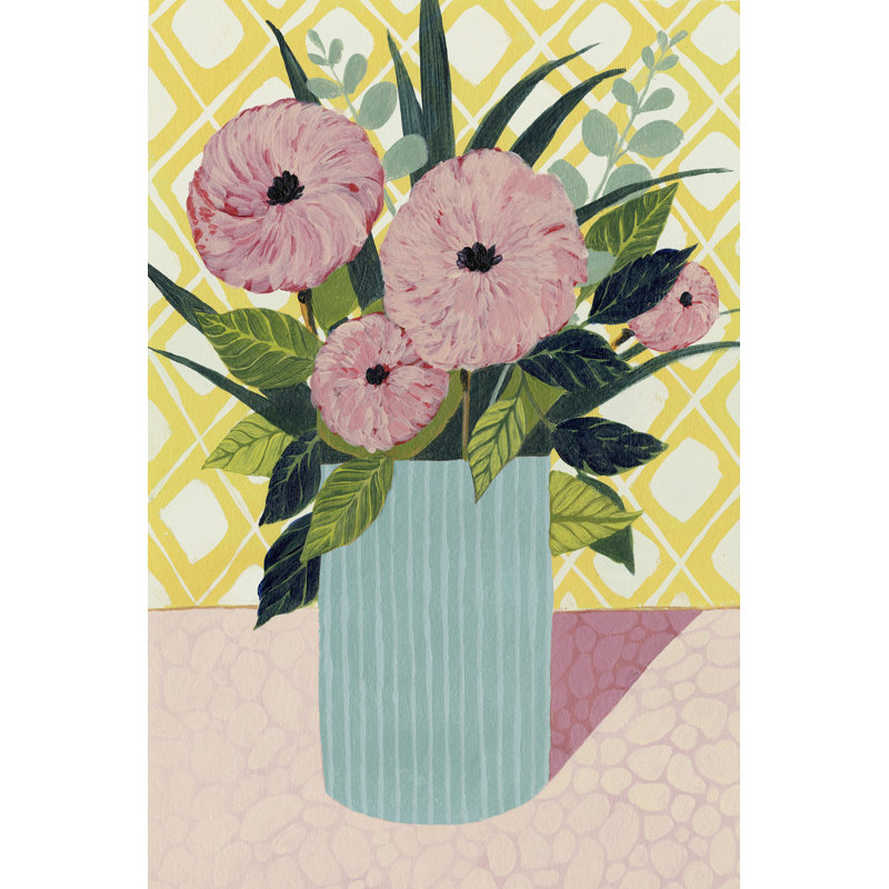 Bouquet rétro I, H 12 po x l 8 po x P 1,25 po