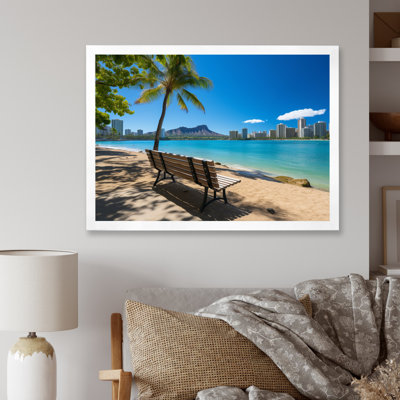 Paysage de plage hawaïenne