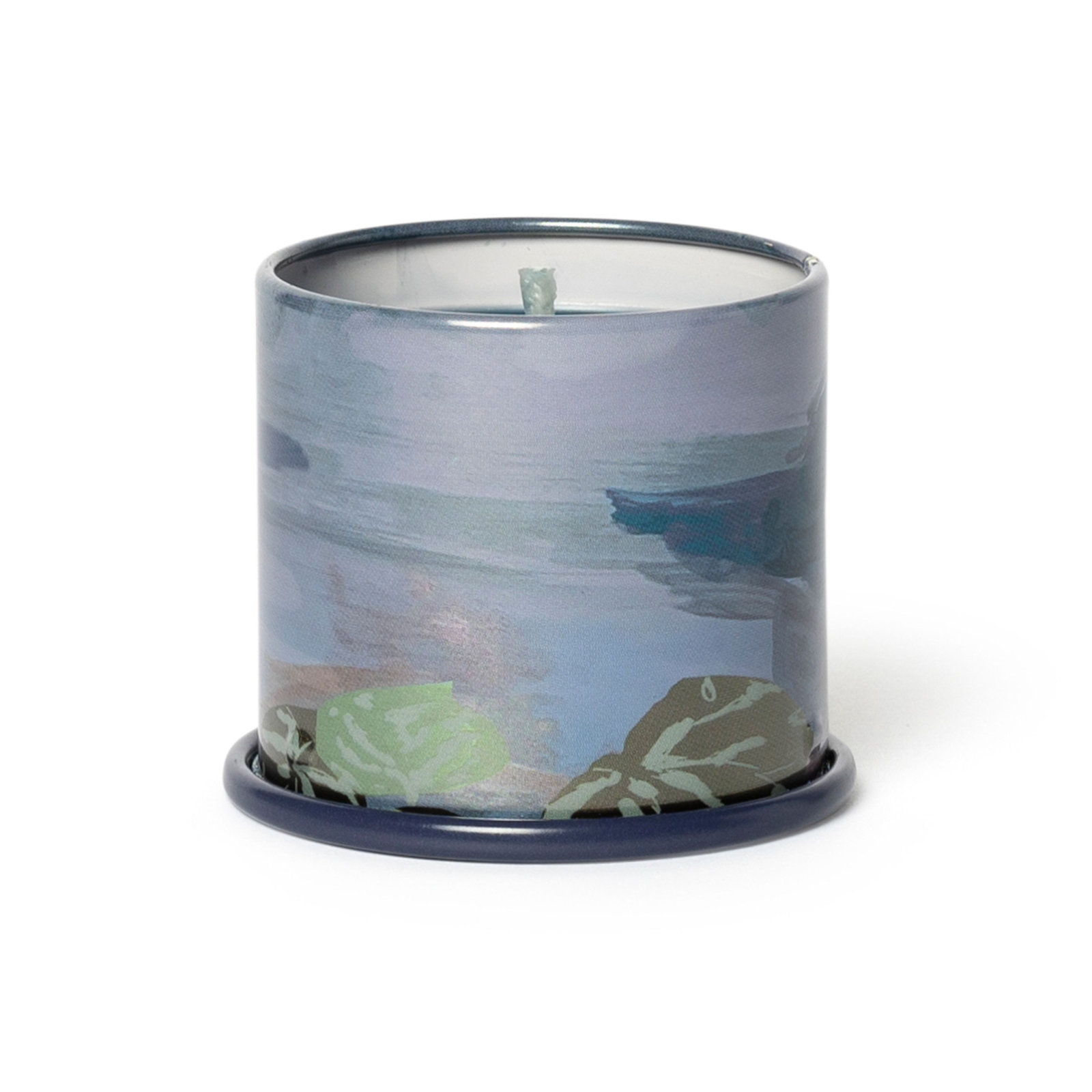 ILLUME Beautifully Done Baltic Glass Candle, Hidden Lake, Demi Vanity Tin