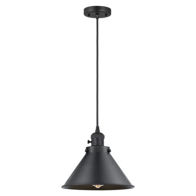 Franklin Restoration - Donner - 1 Light 10" Cord Hung Mini Pendant - On-Off Turn Switch - Bulb Not Included - Shade
