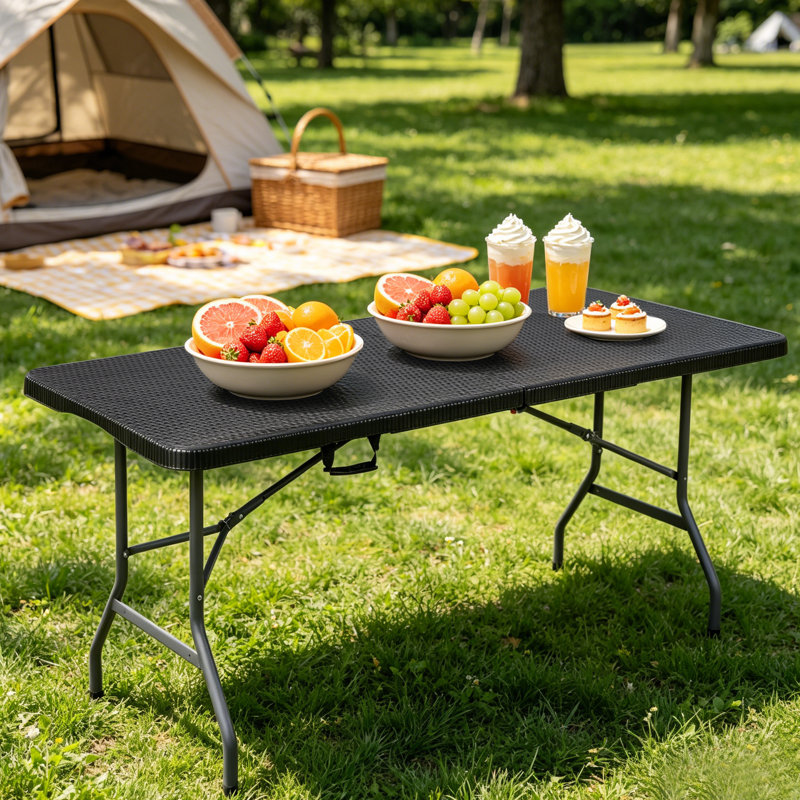 Table de camping pliante extérieure 6 pi