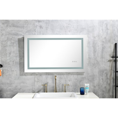32" X 24" Led Mirror For Bathroom Vanity - Fog, Dimmable, 3 Colours, Memory, Wall Mounted Large Fog Dimmable Colors,