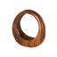 Sculpture brune en teck