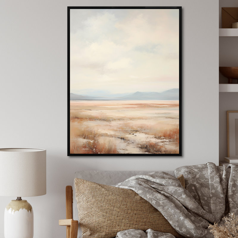 «Pastel Plains Of Tranquility II», reproduction sur toile, Silver Picture Framed, 32" H x 24" W
