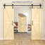 Ensemble de quincaillerie de porte de grange en acier à double porte-95329342