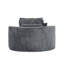 Fauteuil lounge rond surdimensionné de 127 cm (50 po), méridienne circulaire moderne rembourrée avec assise profonde, canapé-lit moelleux et confortable pour coin lecture, salon et chambre, aucun assemblage requis (gris)-677864807