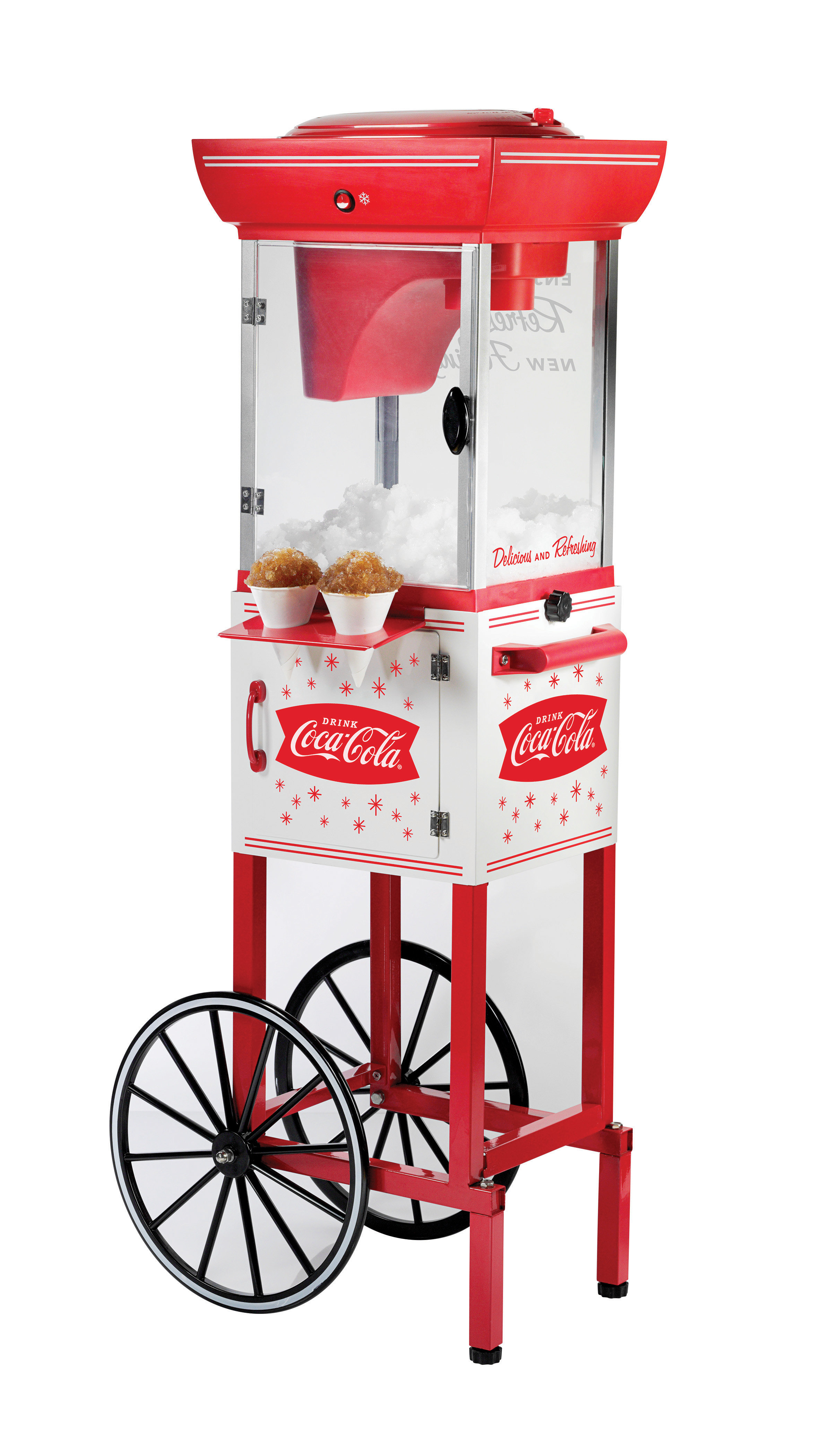 Nostalgia Electrics Nostalgia Coca-Cola Snow Cone Cart - 48 Inches Tall ...