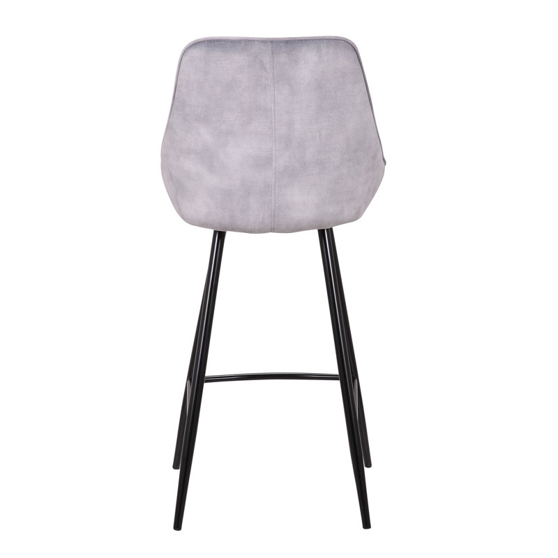 Upholstered Counter Stool, Grey