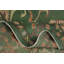 Tapis vert teint à la main kazak à teinture végétale 8 x 10