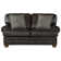 Aeryona 79" Italian Leather Match Loveseat with 2 Included Accent Pillows