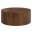 Table basse ronde ronde en bois de manguier massif l 36 po Millbury, entièrement assemblée-1445359214