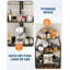 Armoire de bar d'angle avec lumières DEL et prise de courant - Support à vin autoportant avec porte en verre-1580372569