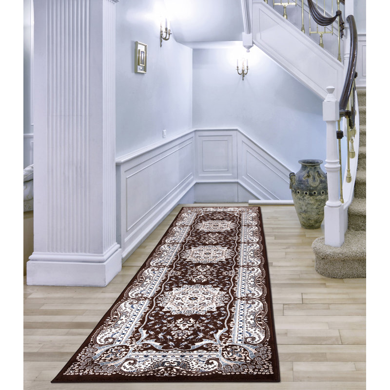 Floral Area Rug, Rectangle 80 x 150cm
