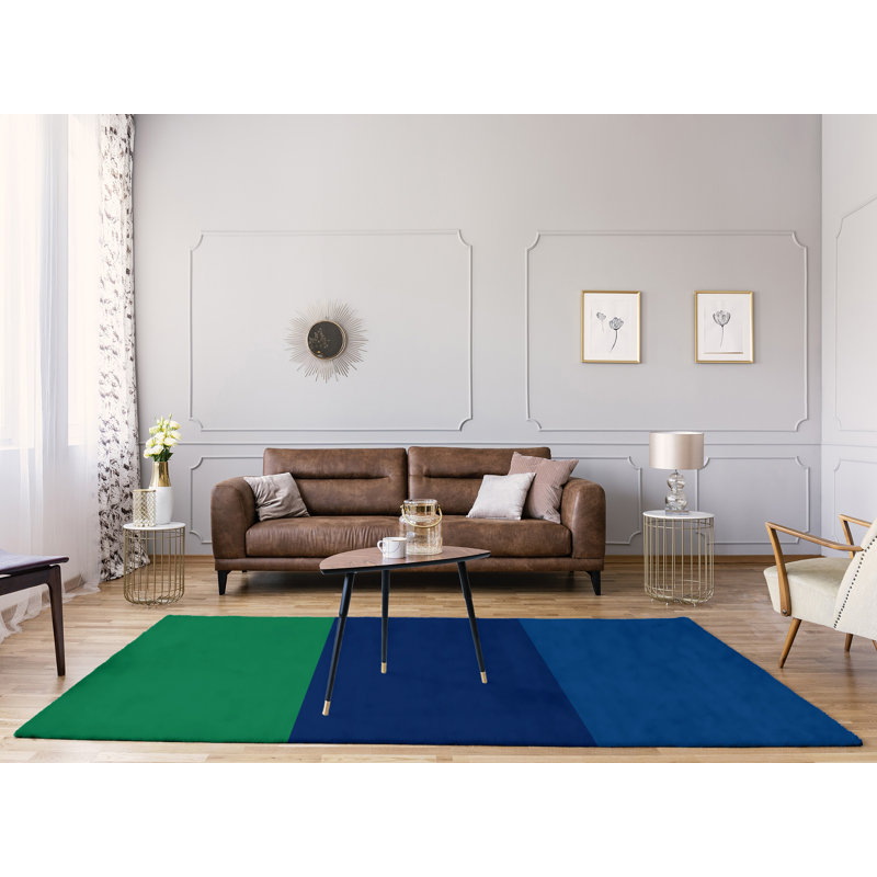 Vert tissé à plat, Rectangle 8 pi x 10 pi