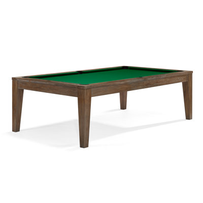 Brunswick Loft 8' Pool Table – Solid Hardwood with Premium 1" Slate, Hand-Hammered Rail Sights & Modern Low-Profile Design, Brunswick Green