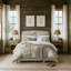 Ensemble d'édredon 3 pièces beige / ivoire-60500096