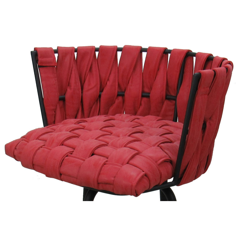 Tabouret de bar Hyypio , Tabouret de bar (siège d'une hauteur de 30 po), Rouge, Gris