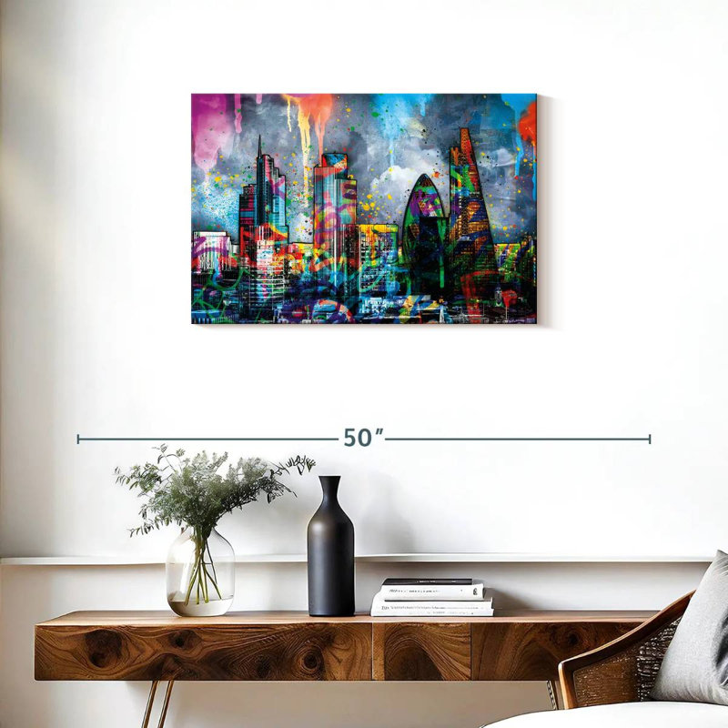 London CBD Paint Splash, H 20 po x l 30 po x P 1,25 po