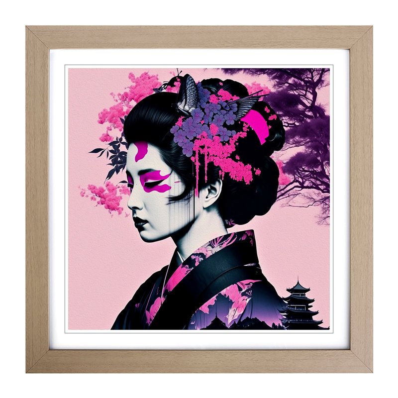 Single Picture Frame Print on Wood, Oak