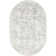 Almirka Medallion Runner Rug for Living Room Bedroom Dining Room Entryway Hallway Kitchen, Ivory/Grey