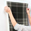 Westley Black Plaid Wallpaper-222011465