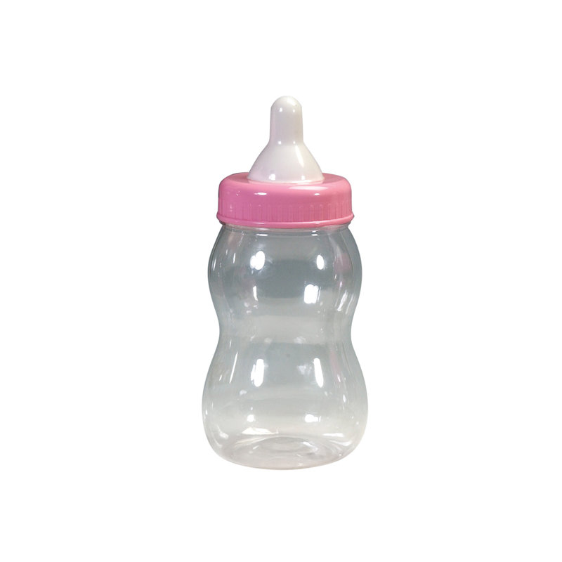 Bouteille décorative en plastique pour bébé Ruthann, H 13,5 po x l 5,5 po x P 5,5 po, Rose
