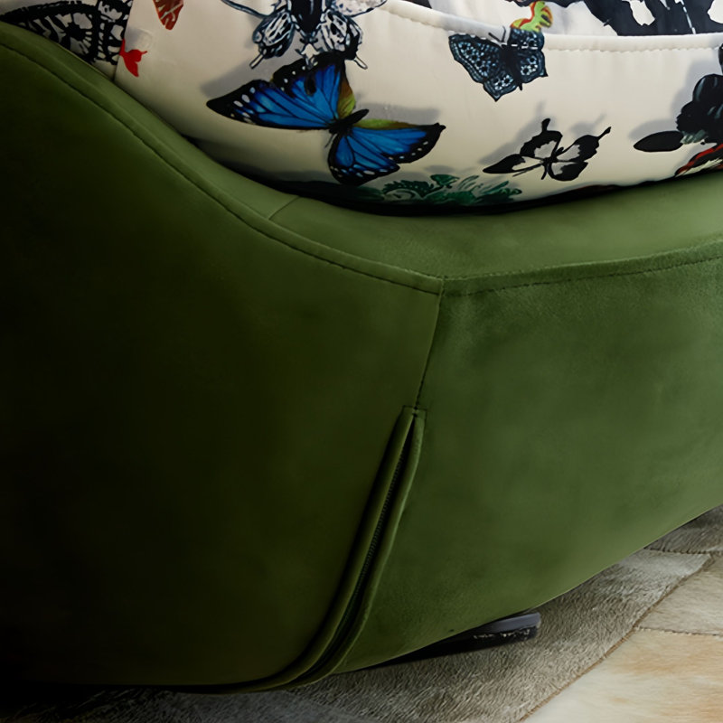 Chaise berçante moderne rembourrée