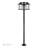 Multi Head Bronze Outdoor Post Light With Antique Brass Accents And Clear Glass-99373558