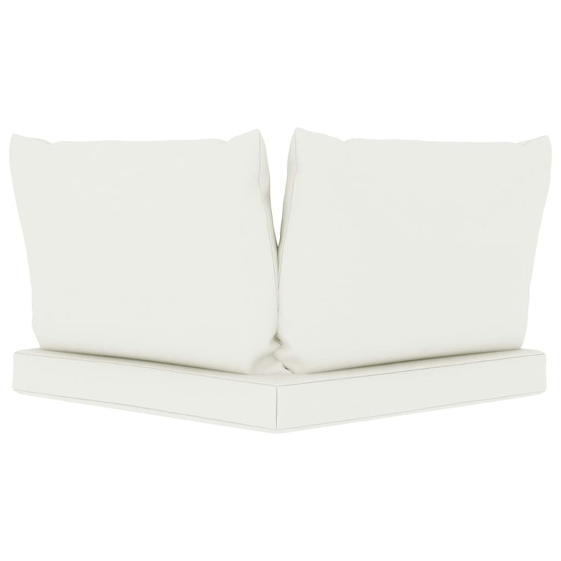 Coussin de siège / dossier d'extérieur, Crème / blanc