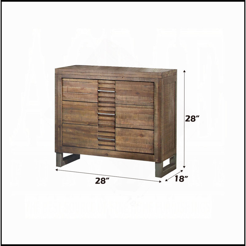 Table de chevet 3 tiroirs Rustic Aesthetic