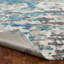 Tapis bleu en laine noué à la main Belue-782074848