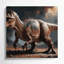 «Dinosaur Acrocanthosaurus», art mural sur toile brune-680075586