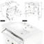 Meuble-lavabo autoportant de 30 pouces avec lavabo, tiroir rabattable et support de rangement noir-1874626515