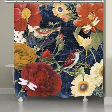 Floral Anthropologie Shower Curtain Small Bathroom