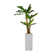 Artificial Banana Leaf Tree In A Square Beige Fiberstone Planter
