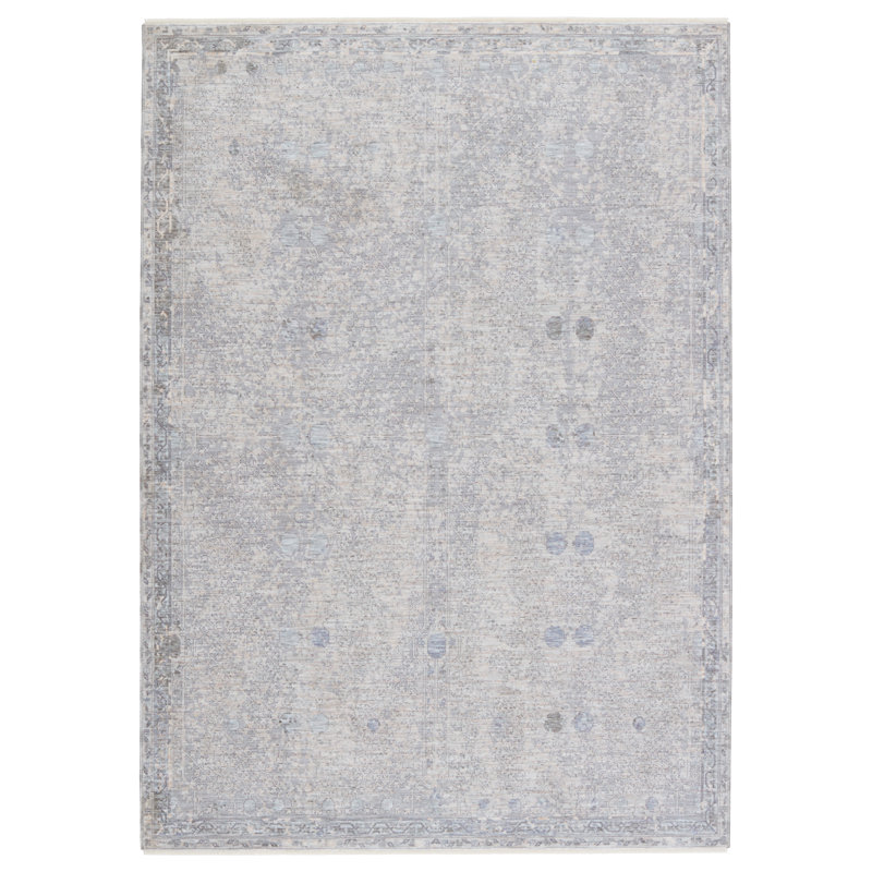 Tapis gris clair Devoria, Rectangle 6 pi x 9 pi