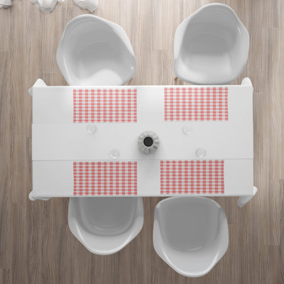 Polyester Gingham Rectangle Placemat