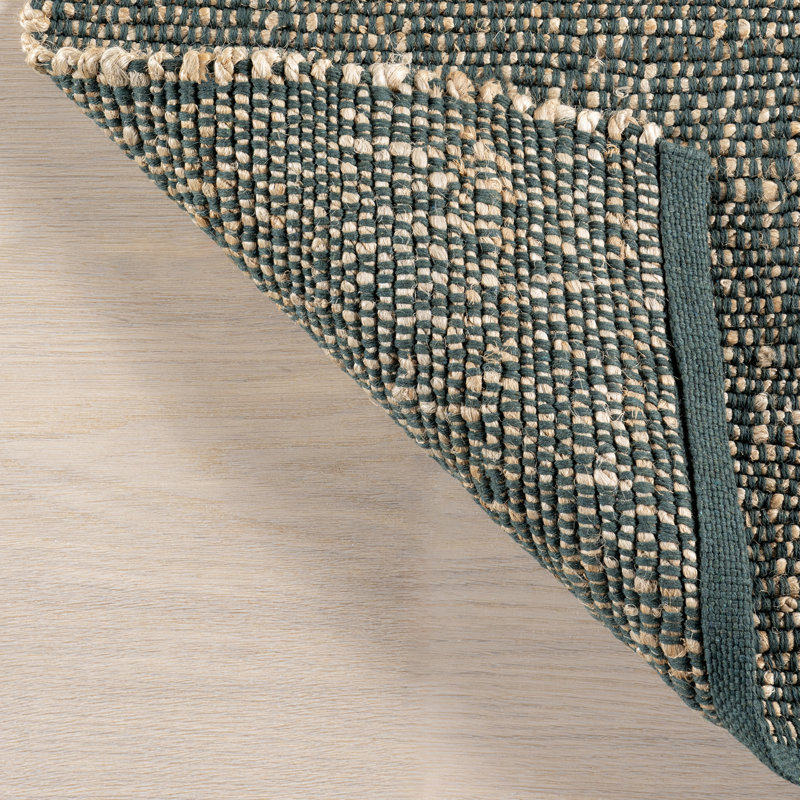 Elfriede Farmhouse Jute Blend Area Rug, Rectangle 8'6" x 11'6"