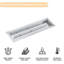 2.85 kg Stainless Steel 30 cm x 30 cm Burner / Burner Kit Fire Pit Accessory