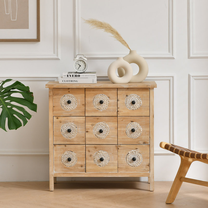 Commode d'appoint 9 tiroirs Apothecary