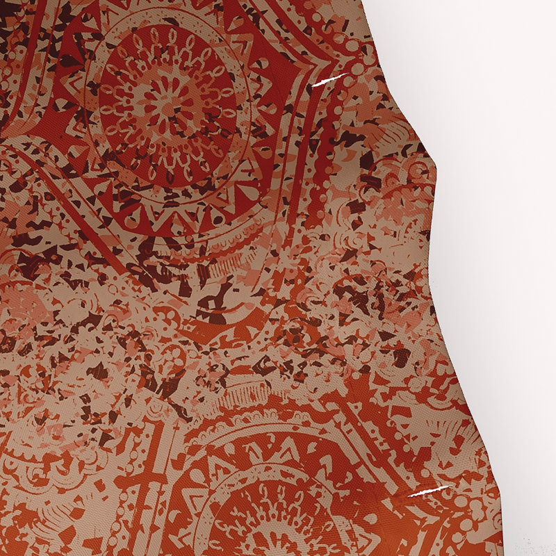 Rideau de douche Harrel, Orange / rouille