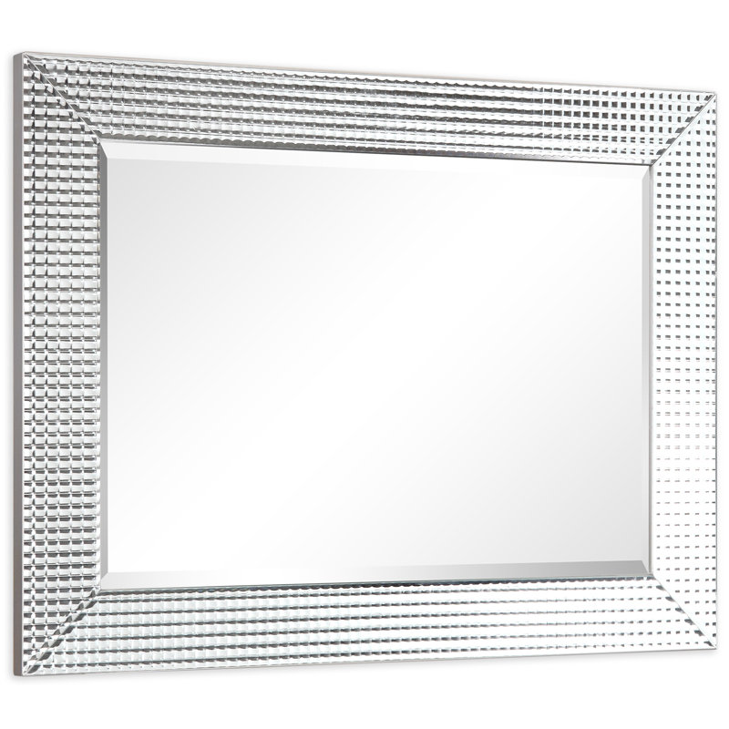 Patric Glass Rectangle Mirror, 40" H x 30" W