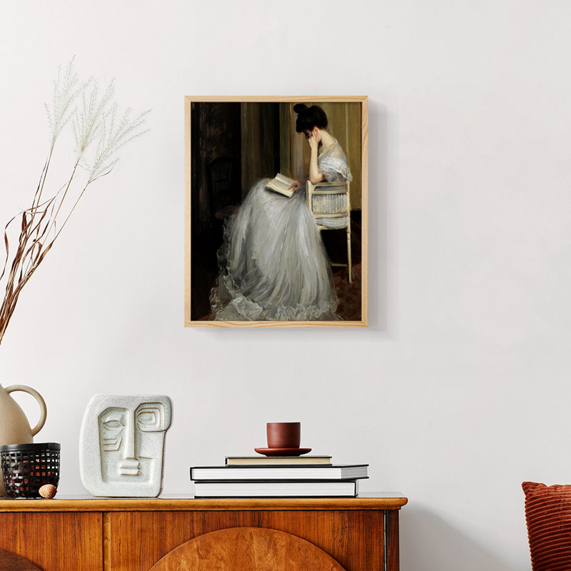 «Vintage Portrait Print LV III» sur papier, Naturel, H 14 po x l 11 po