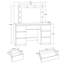 110 cm W Chest of 7 Drawers