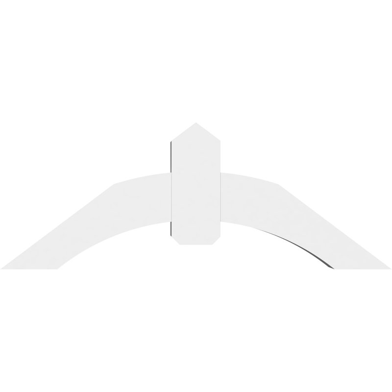 Support pour pignon en PVC Archdale, H 18 po x l 48 po (pas: 9/12), P 6 po x F 6 po
