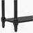 Daisy Series Console Table Traditional Design With Two Drawers And Bottom Shelf (Black)-1237610954
