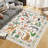 Area Rug Carpet  Area Rugs Washable Non-Slip, Floral Vintage Distress Print Pattern Medallion Carpet for Living Room Bedroom, Home Decor-1351391216-1351391223