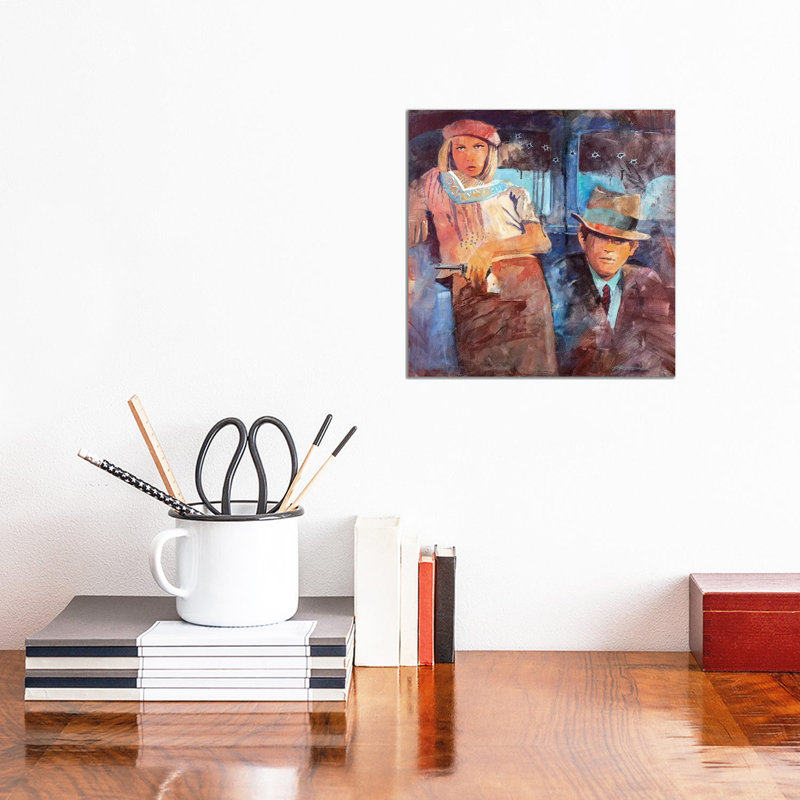 Bonnie And Clyde by Bill Drysdale - Wrapped Canvas Print, 30.48 cm H x 30.48 cm W